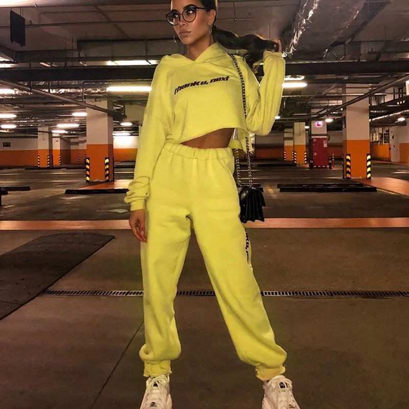 LAISIYI новинка Женский комплект 2 шт. толстовки штаны одежды теплая одежда женский