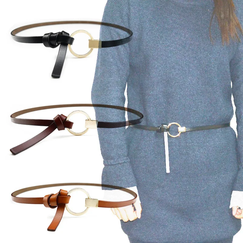 

Thin Leather Belts For Women Female Waist Belts Women Dress Strap Waistband Ceinture Femme Cinturones Para Mujer