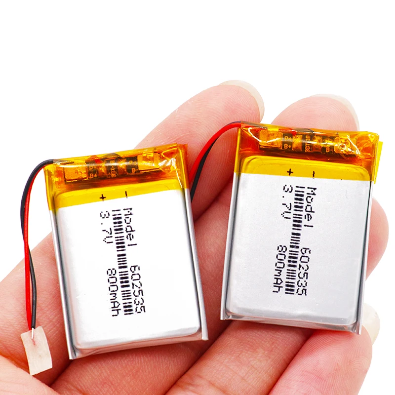 3.7V 800mAh 602535 Lithium Polymer Li-Po li ion Rechargeable Battery Lipo cells For Car DVR Tachograph Bluetooth speaker | Электроника