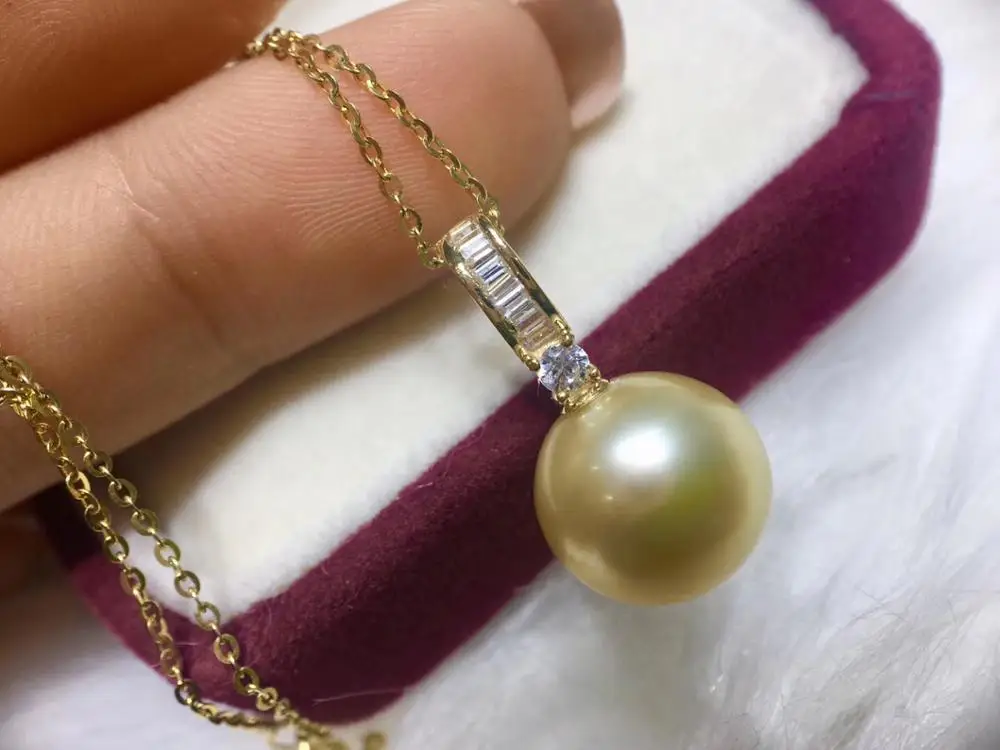 

New Arrival Party Fashion 18K Gold Pendant Mountings Settings AU750 Jewelry Findings for Pearls Coral Agate Crystal Beads Stones