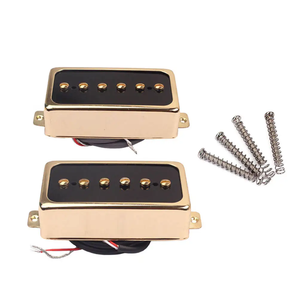 

Durable Plastic+Copper Electric Guitar Single Coil Pickup Neck/Bridge Golden