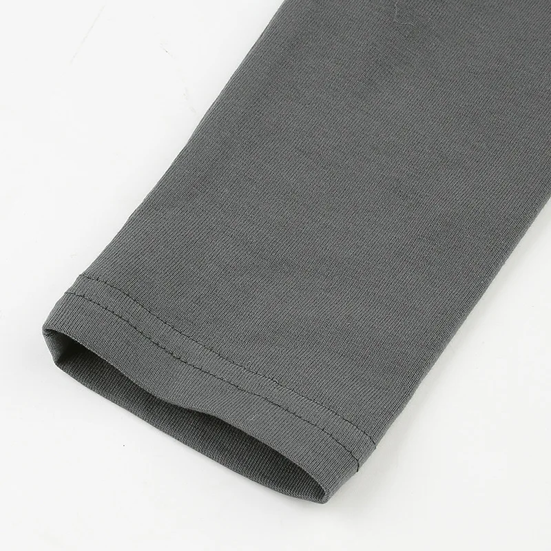 

Basic T-shirt Women Crop Tops Short T shirt Long Sleeve Tops Tees Slim Stretchy Solid Multi Colors Spring Summer T13004A