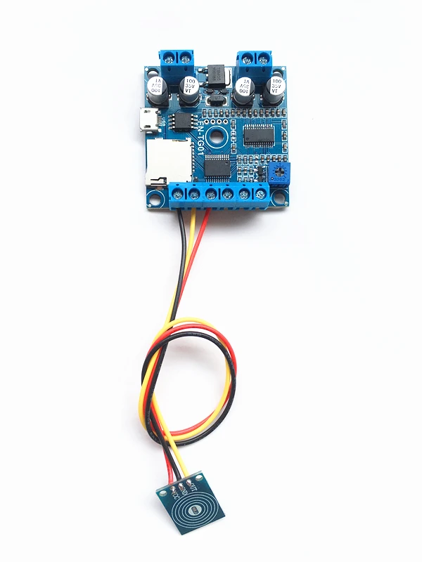 Емкостный сенсорный датчик активированный аудио плеер MP3 звуковой модуль с 15 Вт