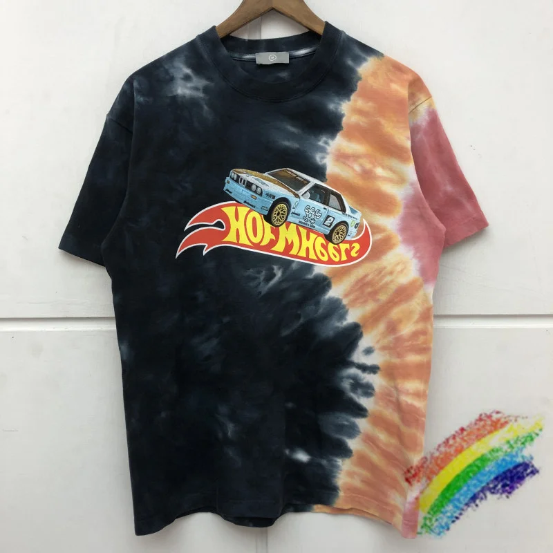 

Футболка Tie dye с тревисом Скоттом Джеком для мальчиков, гоночная футболка Hotwheels для мужчин и женщин, футболки лучшего качества, топы, футболки