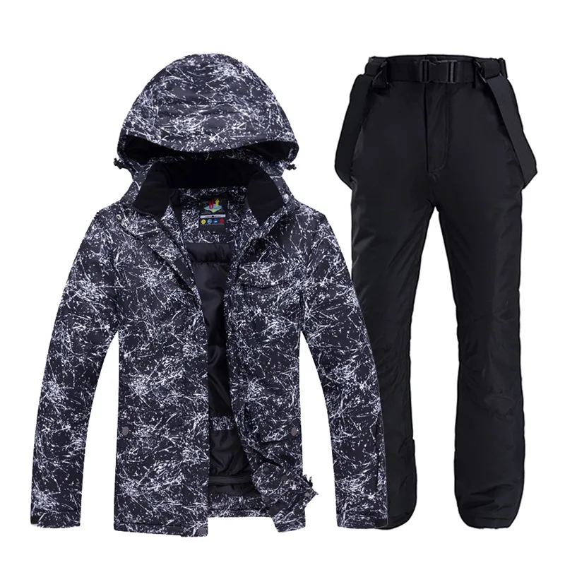 Picture Jacket pant 30 Женская Мужская зимняя одежда, комплекты для сноубординга, водонепроницаемая ветрозащитная Спортивная одежда для улицы, лыжный костюм, куртки+ зимние штаны с ремнем - Цвет: Picture Jacket pant