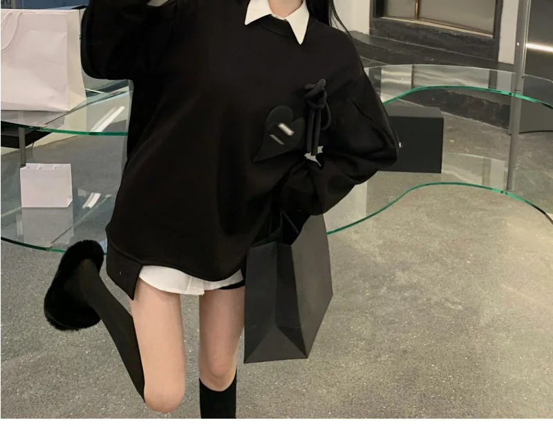 Женский Свободный Топ средней длины Осень-зима | Женская одежда