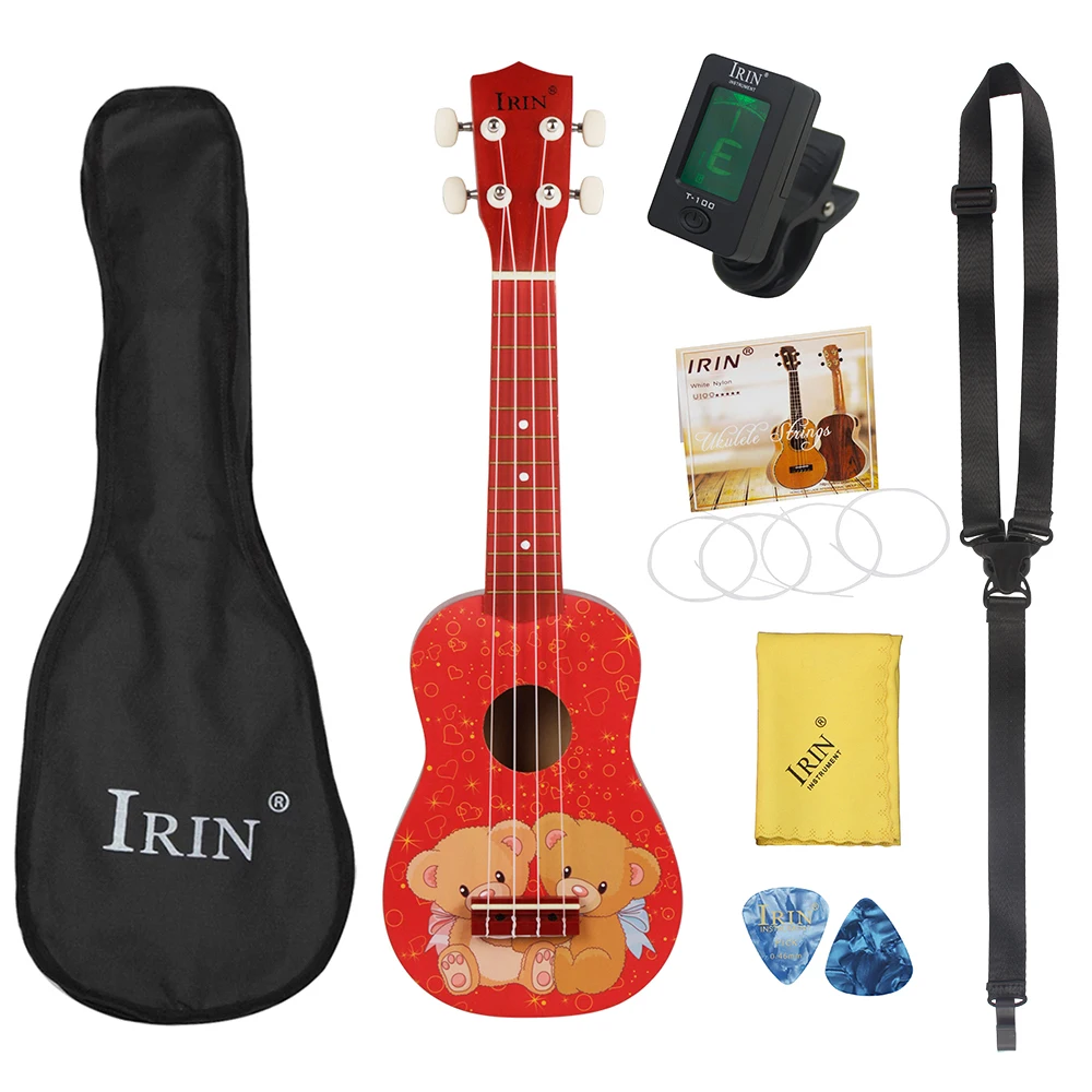 Укулеле M MBAT 21 дюйм гавайская гитара с милым медведем 4 струны укулеле из липы