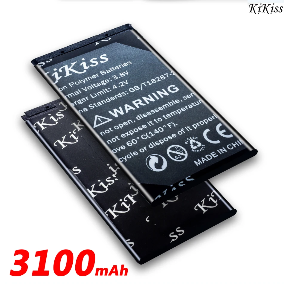 KiKiss Батарея 3100 мА/ч BL 5C для Nokia 1000 1010 1100 1101 1108 1110 1112 1116 1208 1600 2020 6680 E50 E60 N70 N71 N72 N91
