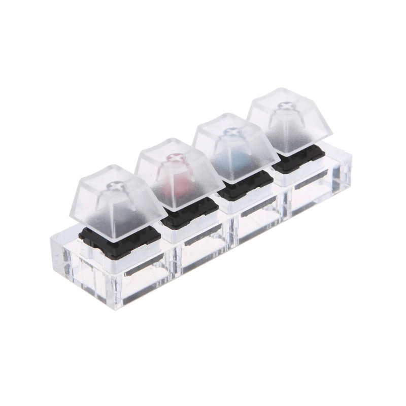 

Acrylic Mechanical Keyboards Switch 4 Translucent Clear Keycaps Tester Kit