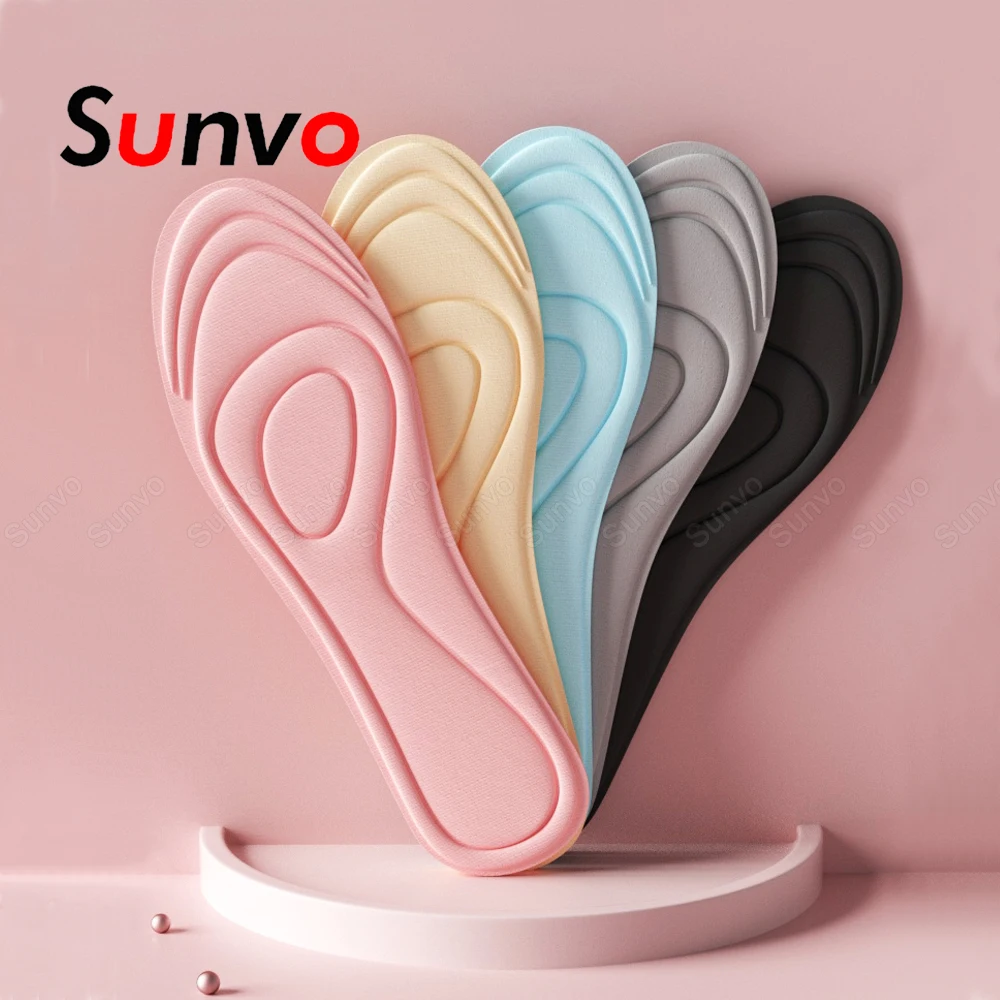 

Sunvo Memory Foam Arch Support Insoles for Shoes Men Women High Heels Inserts Inner Sole Foot Massager Fascitis Plantar Shoe Pad