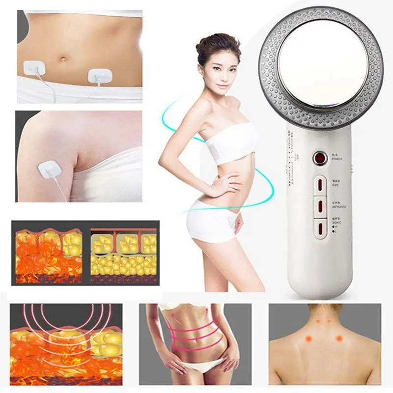 

3 In1 Body Slimming Massager Shaping Ultrasound Fat Cavitation Ems Infrared Instrument Galvanic Infrared Burner Ultrasonic Ther