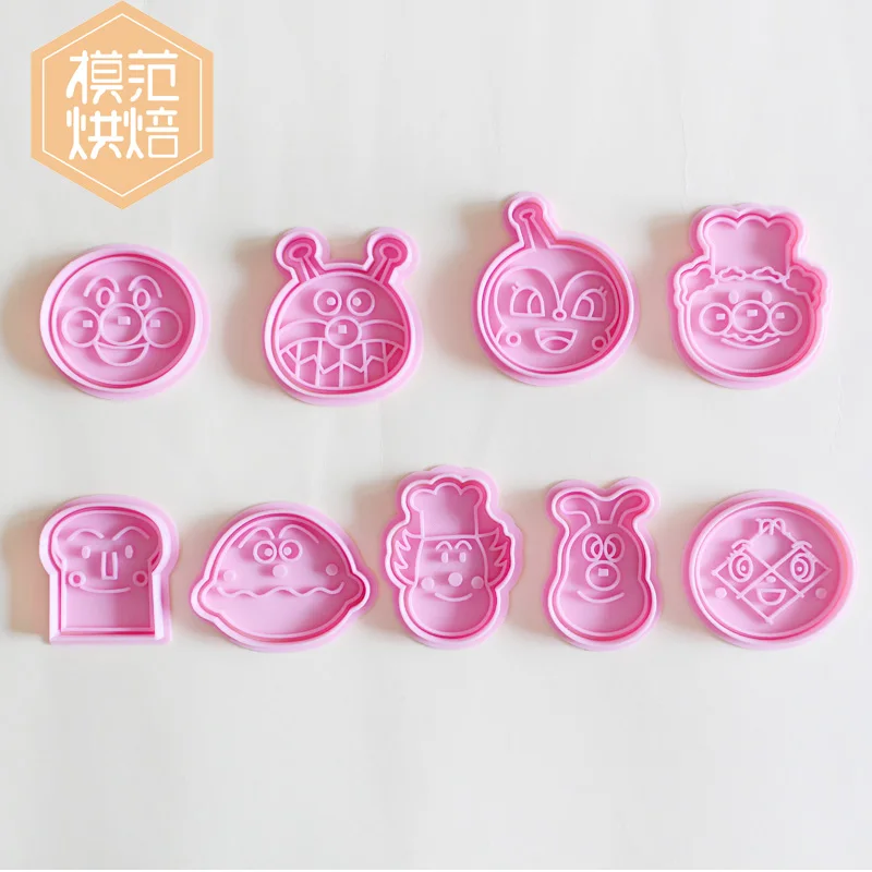 11 шт./компл. Anpanman резак для печенья 3d прессованный тип инструмент выпечки
