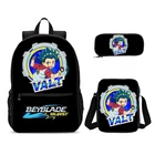 3 шт.комплект, детские школьные рюкзаки с принтом