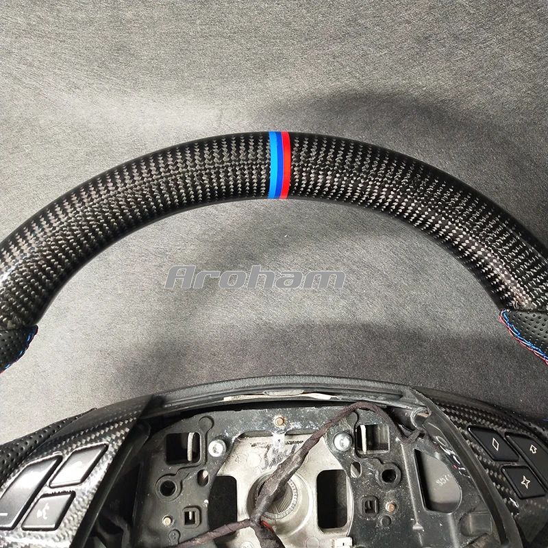 Высококачественный сменный руль из углеродного волокна для BMW E60 E61 5 Series 530 523 525 520