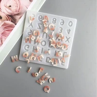 small size alphabet number silicone casting resin molds jewelry tools for diy resin pendant earring uv epoxy handmade artcraft