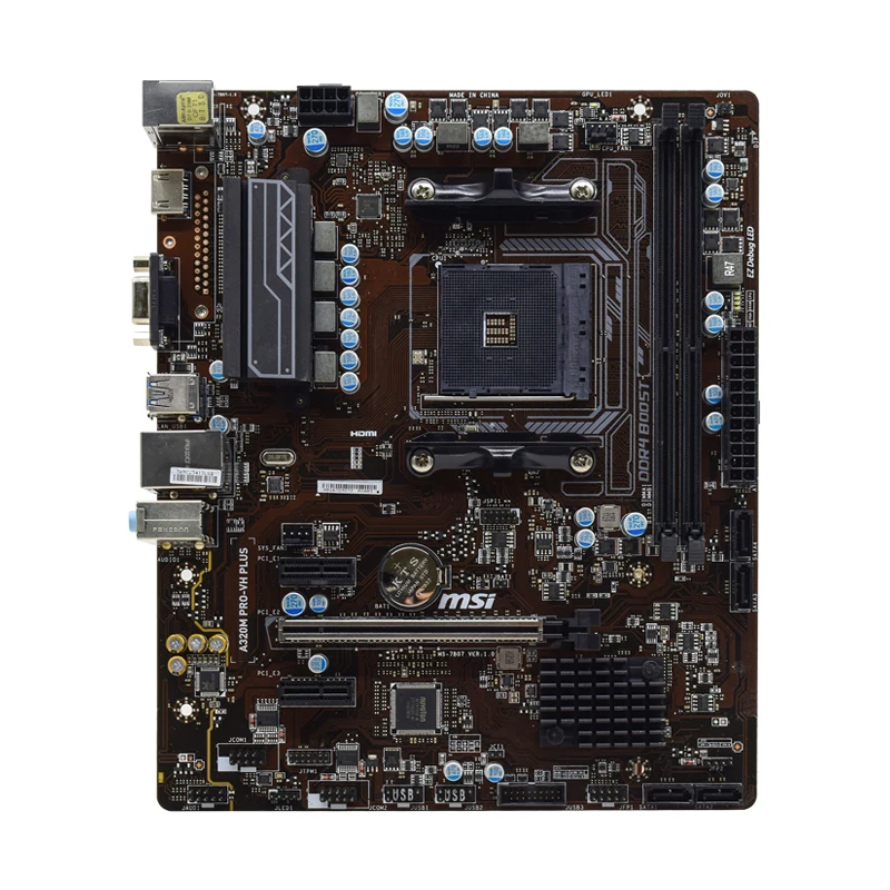msi a320m pro vh plus socket am4 amd a320 original pc motherboard ddr4 32g ryzen 5 3500x 3600x cpus pci e 3 0 hdmi sata3 usb3 1 free global shipping