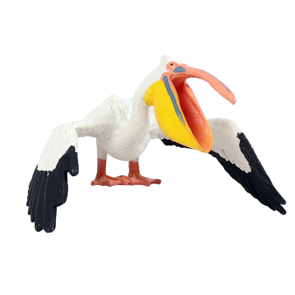 Реалистичная птица Пеликан модель диких животных фигурка ручной работы ремесло