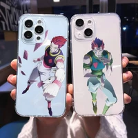 hisoka anime hunter x hunter phone case for iphone 13 12 11 8 7 plus mini x xs xr pro max transparent soft