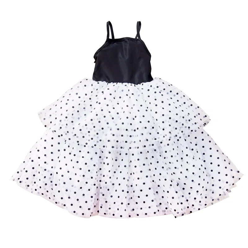 

Летнее платье для маленьких девочек с открытой спиной без рукавов, милое детское праздвечерние чное платье в горошек, детская одежда с прин...