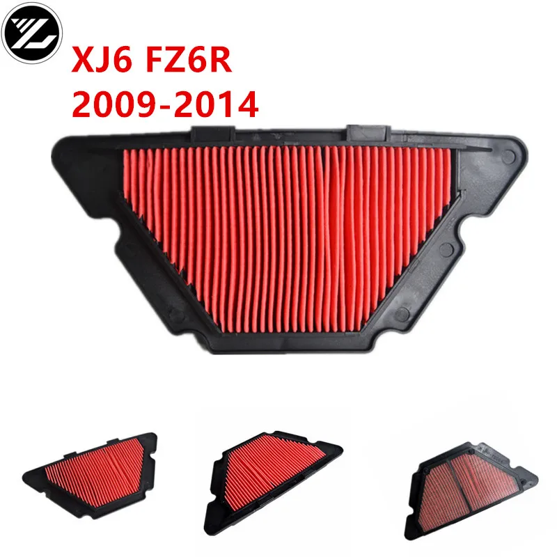 Filtro de aire para motocicleta, accesorios para Yamaha FZ6R 600/XJ6 Diversion FZ6R 09-10-11-12-13-14 2009-2014