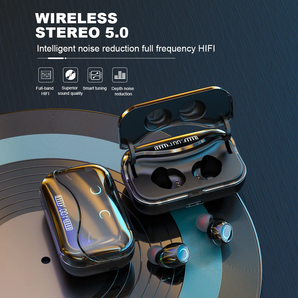 SULEIYI беспроводные наушники 5 0 TWS Bluetooth с микрофоном зарядная коробка