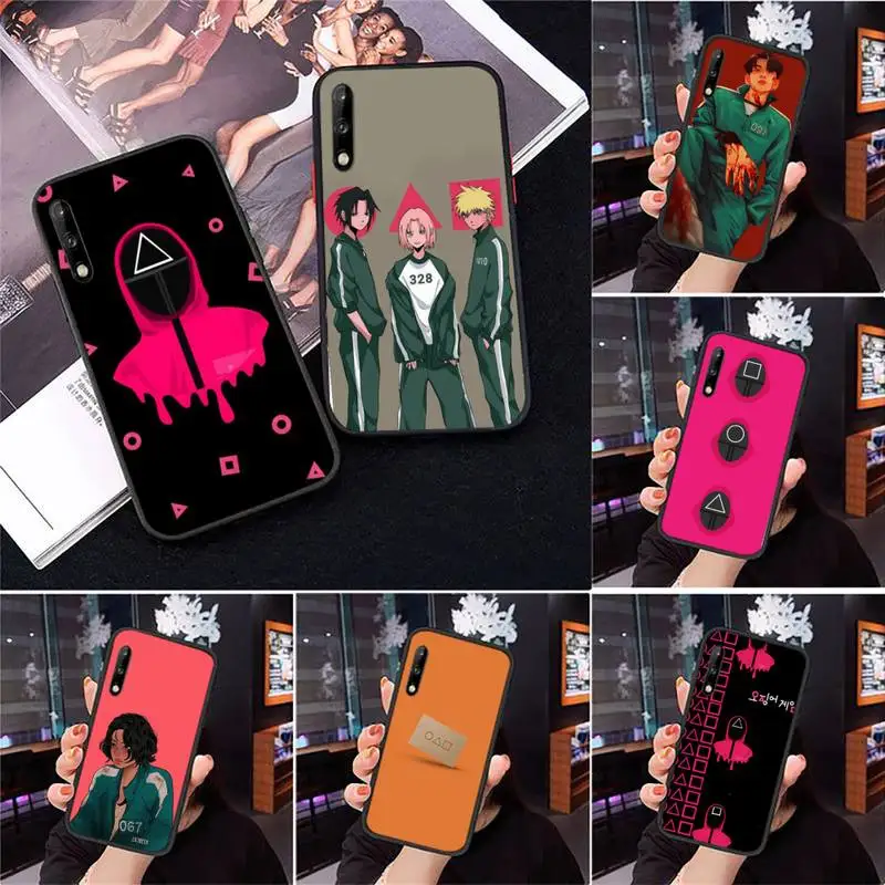 

Funny Squid Game Phone Case for Samsung A6 A6S A530 A720 2018 A750 A8 A9 A10 A20 A30 A40 A50 A70 A10S A20S A51 A52 Plus 5G cover