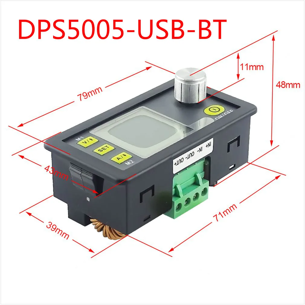 

DPS5005-USB-BT Constant DC Voltage Current Step-down Buck Power Supply Module