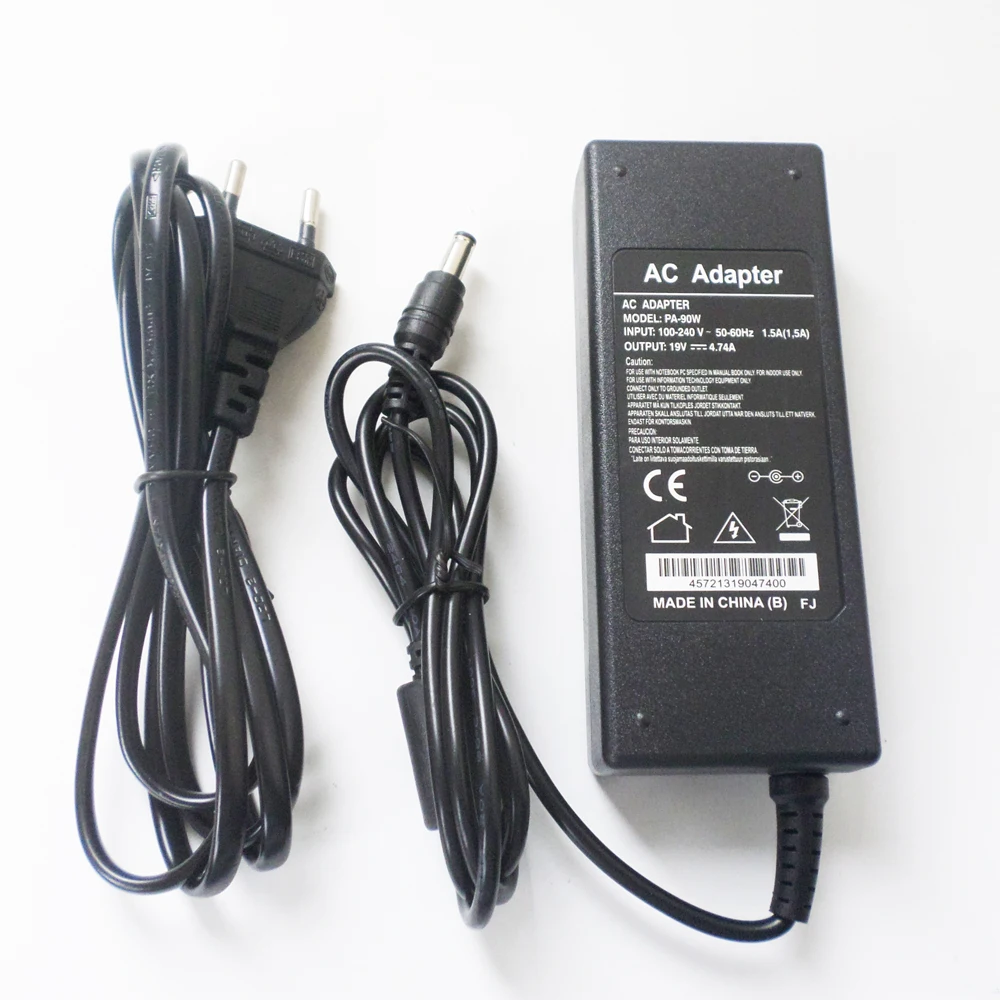 Carregador de Bateria Cabo de Alimentação para Lenovo Adaptador Ideapad U350 U410 U450 U455 U460 U460s U550 19v 4.74a 5.5*2.5mm 90w ac U330