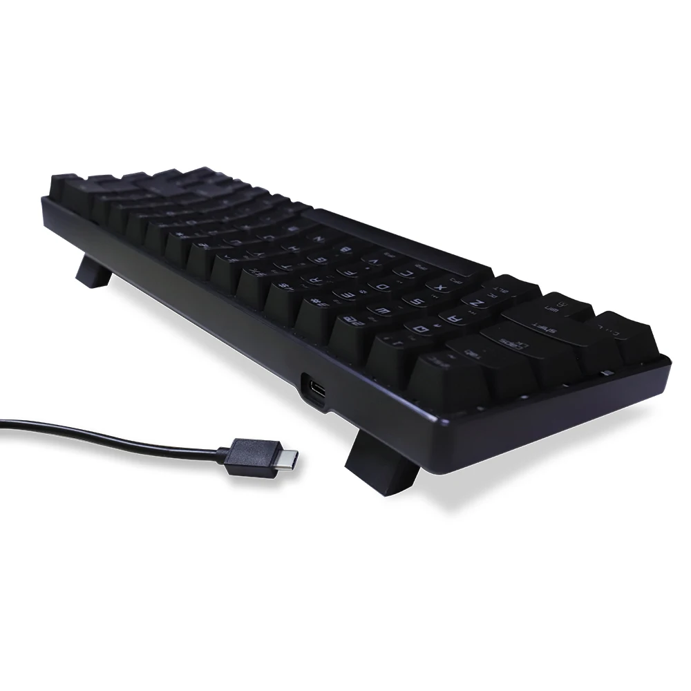 Механическая игровая клавиатура Magic Refiner MK14 RGB с 68 клавишами синий красный