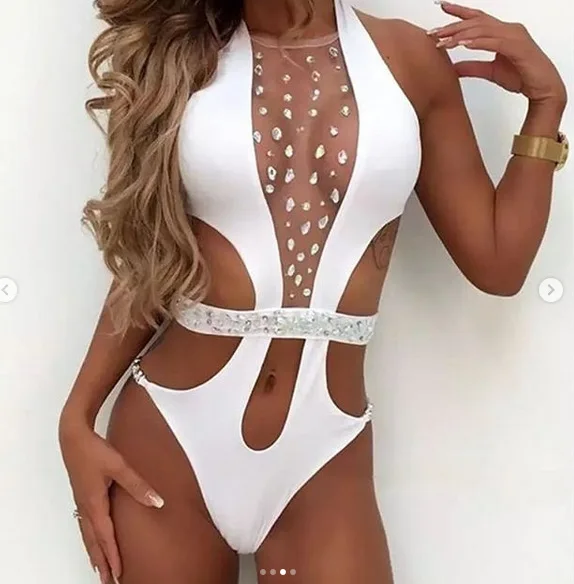 

2021 One-piece Bikini Diamond Sexy Swimsuit