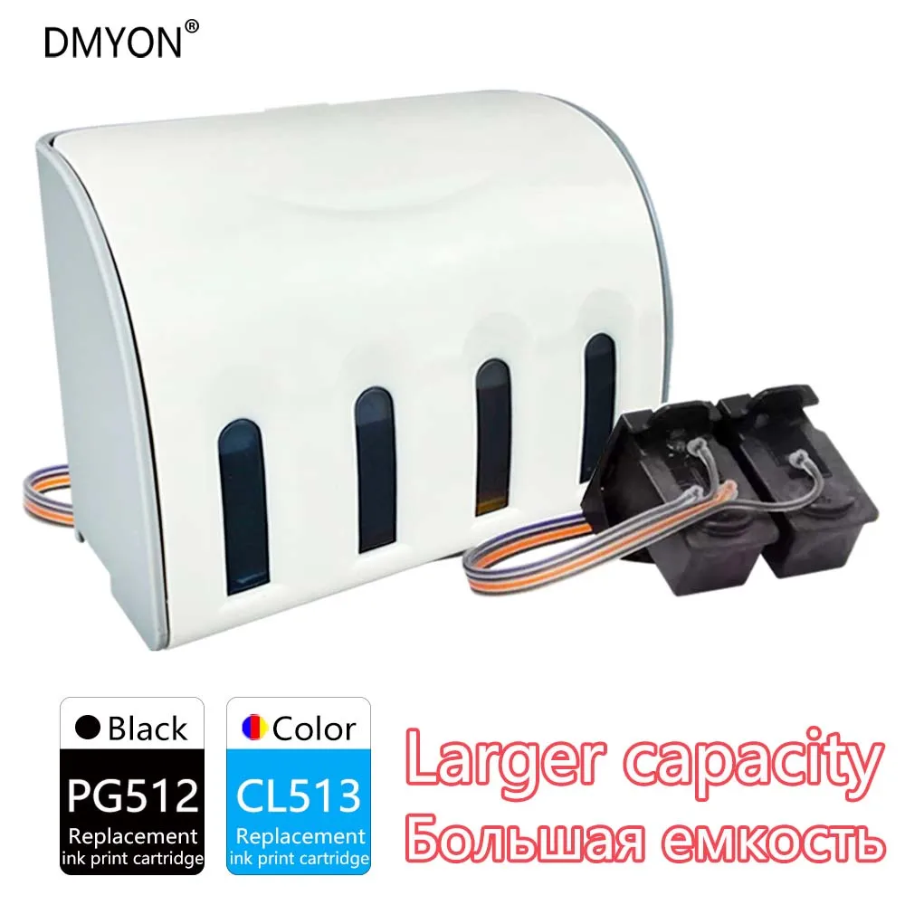 Сменные чернильные картриджи DMYON для Canon PG512 CL513 CISS принтера Pixma MP282 MP330 MP480 MP490 MP492 MP495
