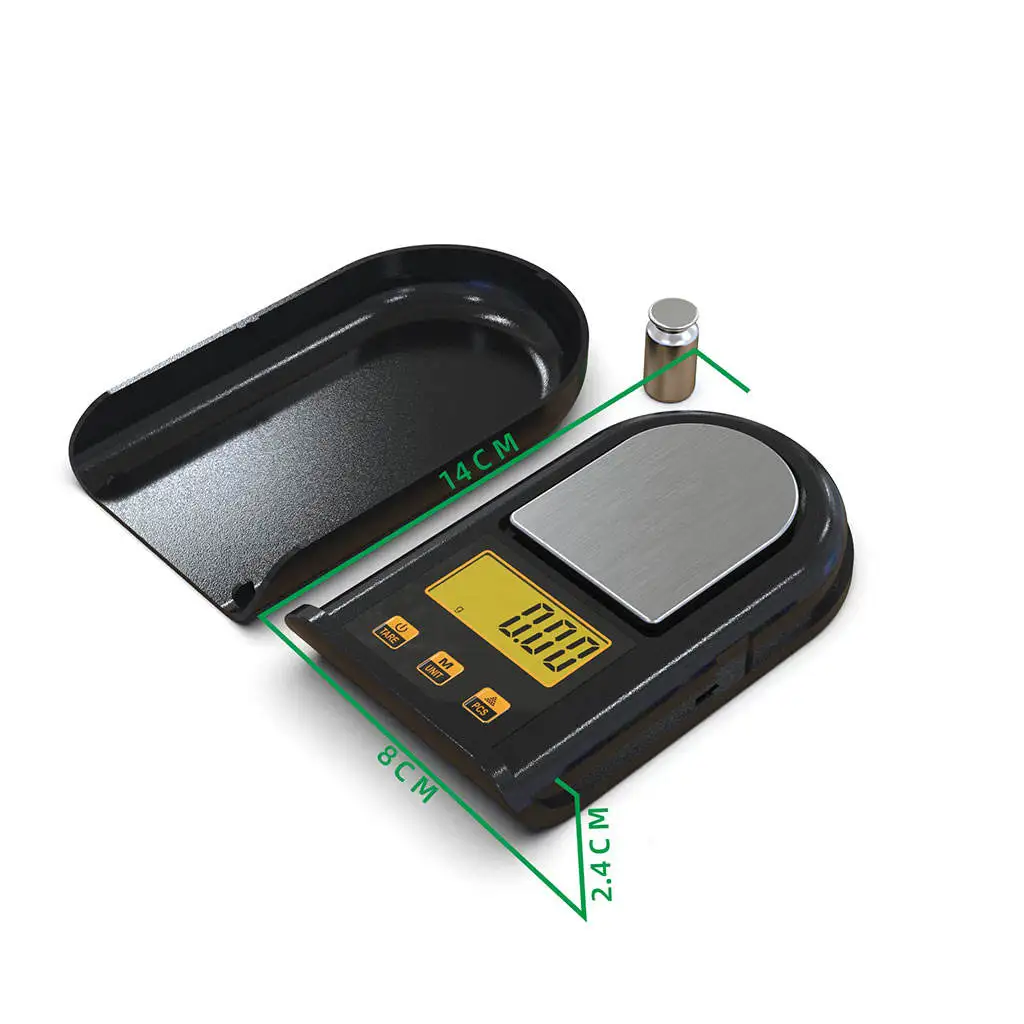 

Gram Scales with Tray Mini for Calibration Weight Cooking Food Jewelry Gems