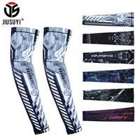 summer ice cooling arm sleeves cover sports sun uv protection running arm warmers elastic anti slip basketball cuffs men women