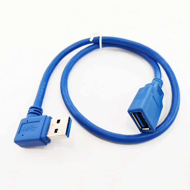 Удлинитель NCHTEK 90 градусов левый угол USB 3 0 A папа прямой мама около 50 см бесплатная