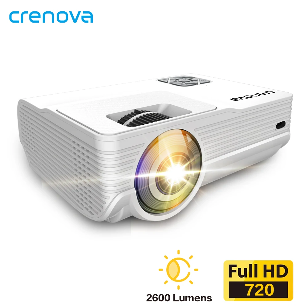 Светодиодный проектор CRENOVA 4K с ОС Android 6 0 3000 люмен 1280*720P видеопроектор физическим