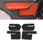 Для VW Touran 2006 2007 2008 2009 2010 2011 2012 - 2015 4 шт. кожаная Дверная панель из микрофибрыкрышка для подлокотника двери защитная отделка