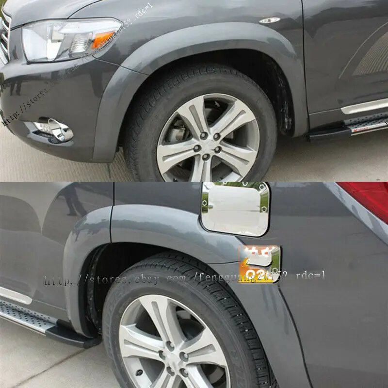 Для Toyota Highlander 2009 2010 2011 неокрашенное крыло осветительные колеса арки матовые автомобильные аксессуары модификация 10 шт
