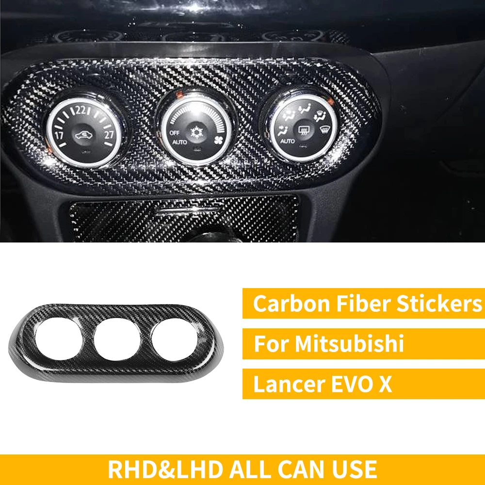 

Панель управления воздуха из углеродного волокна для Mitsubishi Lancer Evolution X EVO 10th, автомобильные аксессуары для внутренней отделки EVO MR