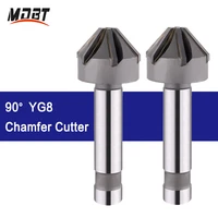 1pc 4flute 6flute yg8 countersink drill bit 90 degree chamfer cutter tool for cast iron steel end mill 162025303540mm