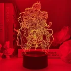 Ночной светильник Genshin Impact Xiao Venti kaedeхара Kazuha tataglia, 3D иллюзионная лампа, популярный игровой светильник светодиодный ных ночных светильников, детский подарок