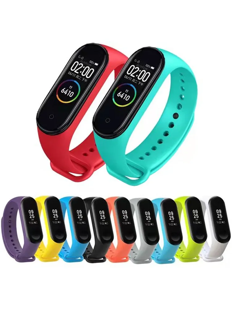 Ремешок для Xiaomi Mi Band 5 6 4 3 мягкий силиконовый браслет наручных часов xiaomi mi band -