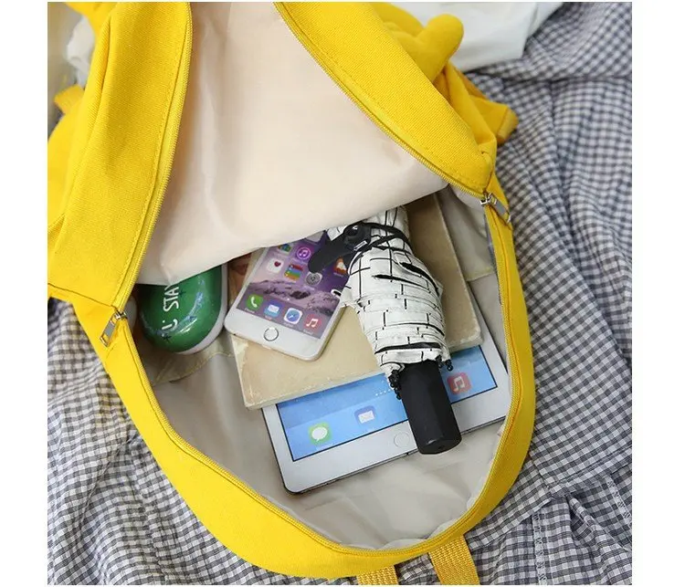 Милый рюкзак школьная сумка для школьников Женская забавная универсальная через