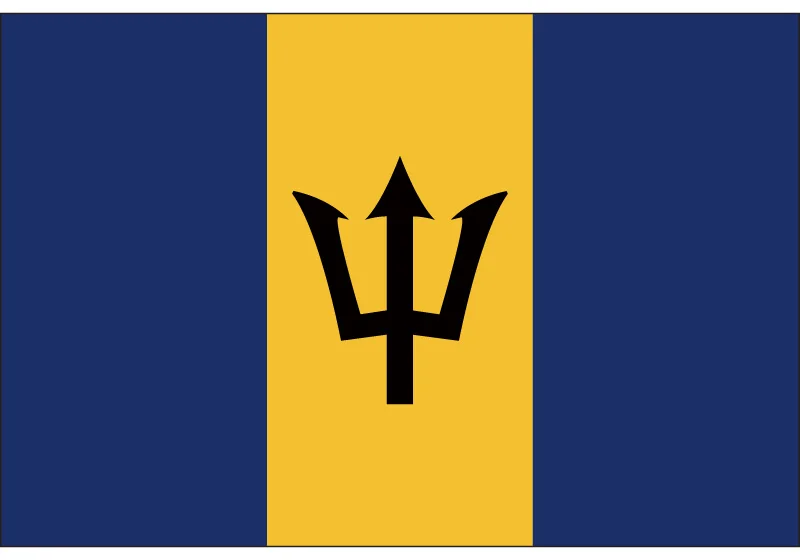 

90x150cm Barbados National Flag 3x5ft Flags With Brass Metal Holes Polyester