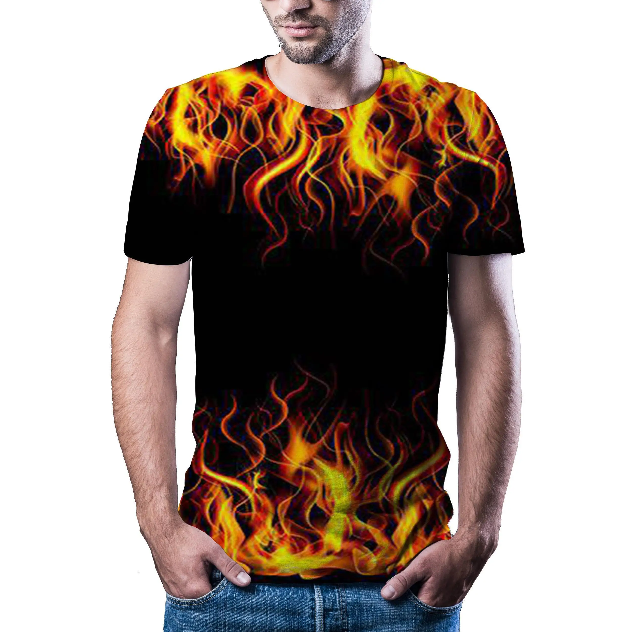 

Men 'S 2020 Latest Horror Skull 3d Printing Cool T -Shirt Men'S And Women'S Short Sleeve Summer Top T-Shirt Anime Skull T-Shirt