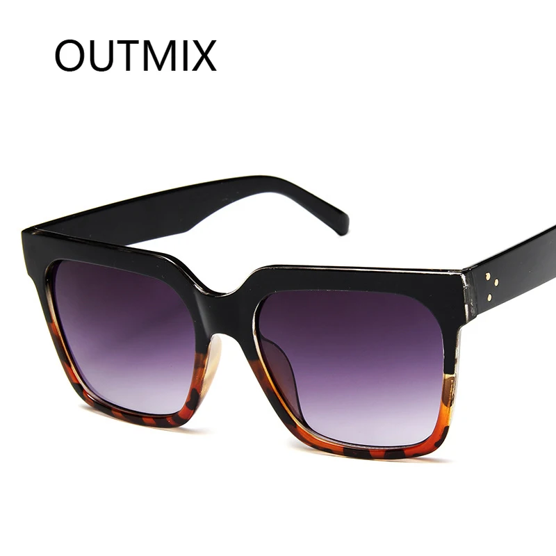 

OUTMIX 2021 Vintage Classic square sunglasses Women Retro Plastic Candy Color Lens Glasses Outdoor Travel Lentes De Sol Mujer