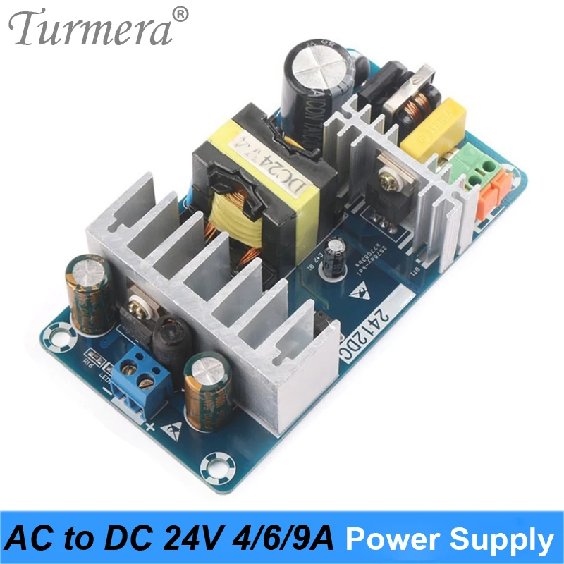 

Turmera AC 100-240 В в постоянный ток 24 В 4A 6A 9A модуль питания плата переключатель AC-DC переключатель питания плата для насоса автомобиля и радио A