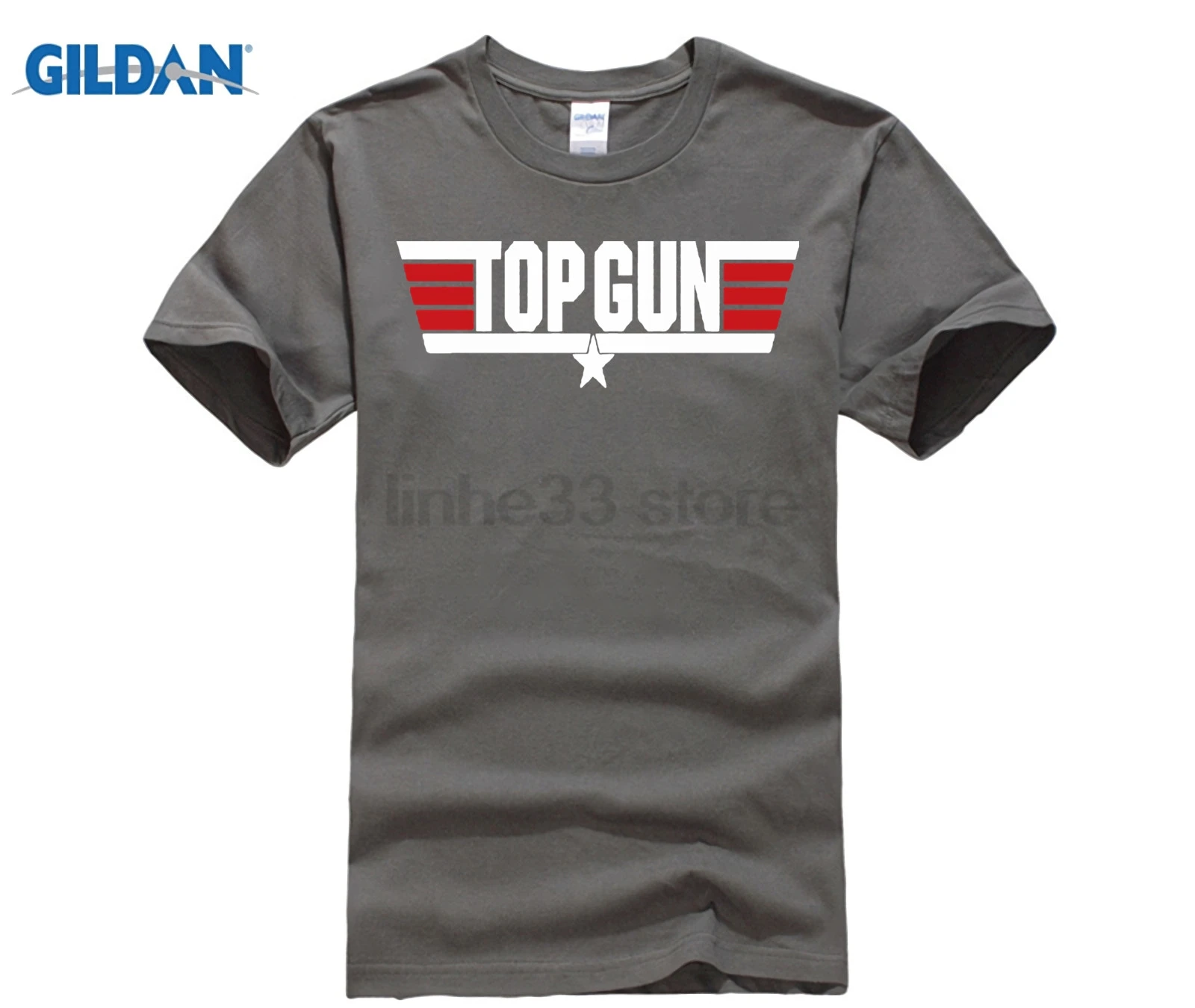 Для мужчин футболка Самые низкие цены 100% хлопок топ пистолет Maverick фильм 80 летчик