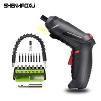 cordless electrical screwdriver mini power tools 3 6v rechargeable multifucntion power drill flexible shaft home diy