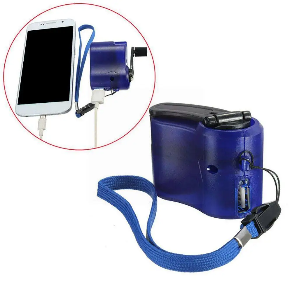 

USB Hand Crank Phone Charger Manual Outdoor Hiking Emergency Travel Outdoor Camping Tools Survival Charger Camping Generato U9Z1