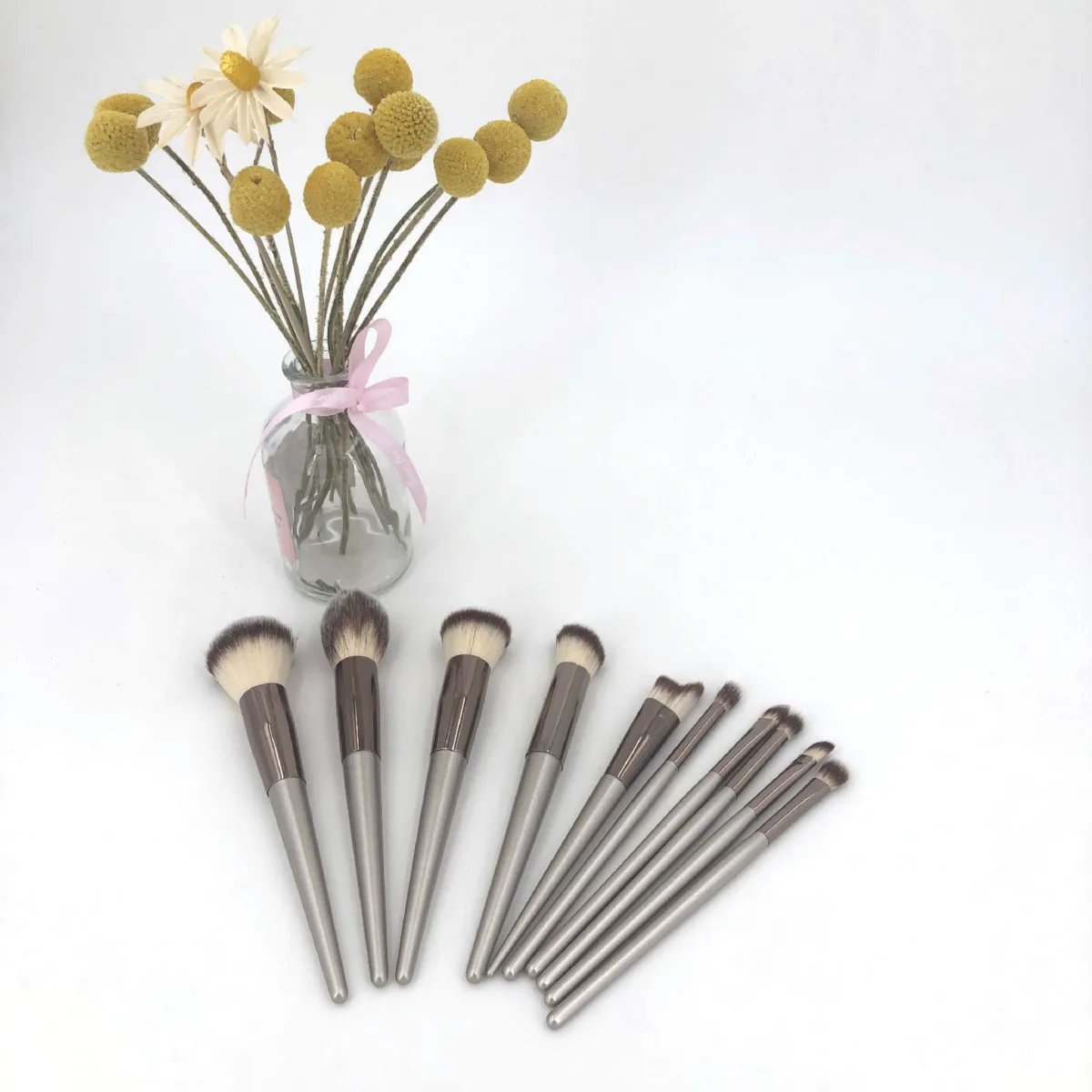 Набор кистей для макияжа роскошные косметические кисти цвета шампанского